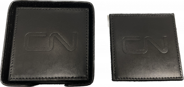 CN Branded Leather Coasters