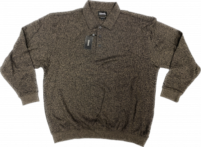 Men's Long-sleeve Polo Shirt - Brown
